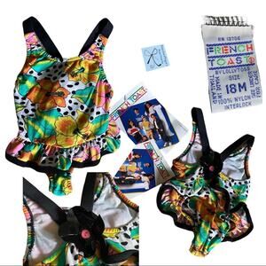 French Toast Floral Leotard Baby Sz 18 Months